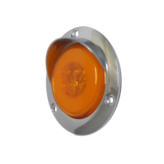 GF-8119T Plafon Redondo Led 2.5" Cromo con Visera